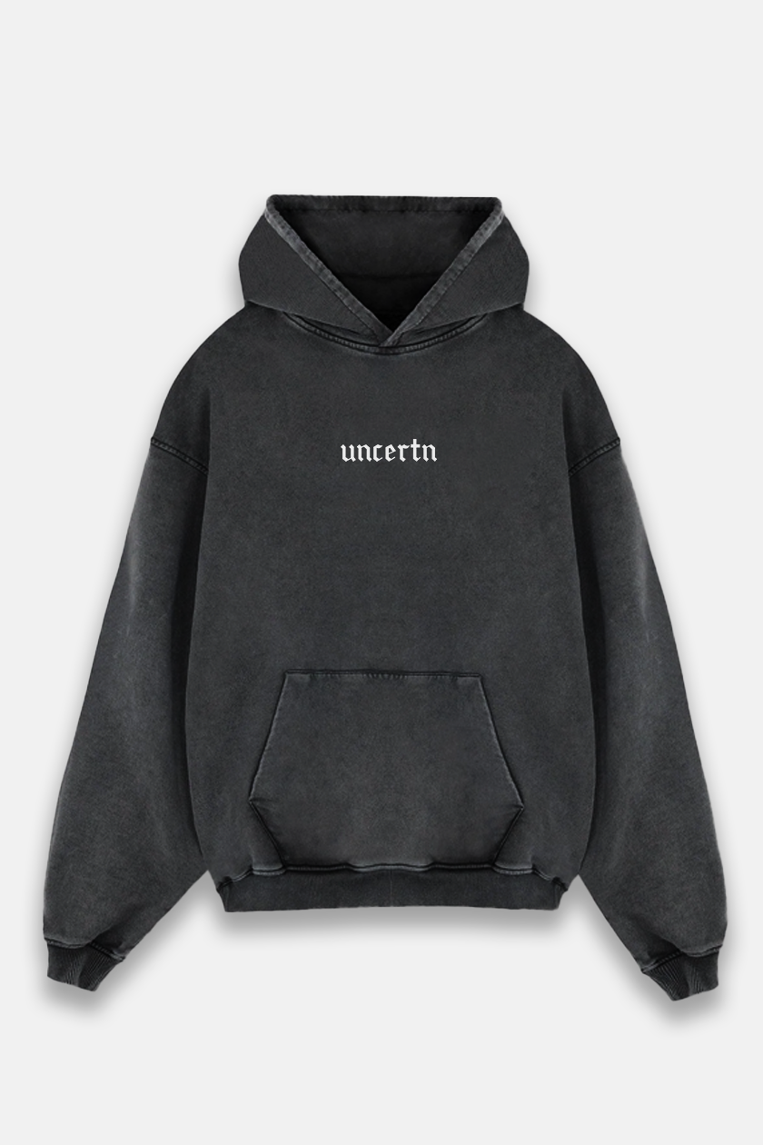 UC010 Phantom Oversized Hoodie - Black Wash