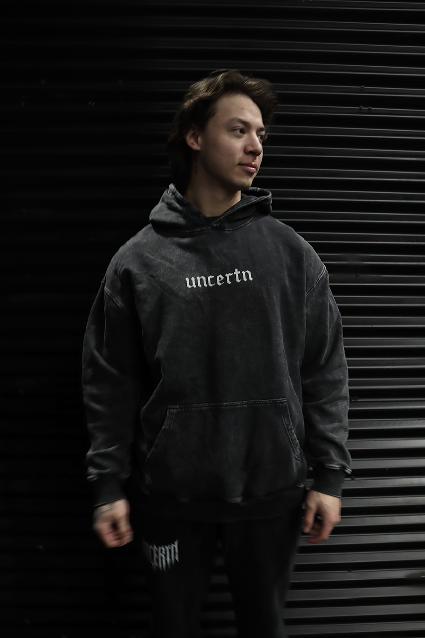 UC010 Phantom Oversized Hoodie - Black Wash