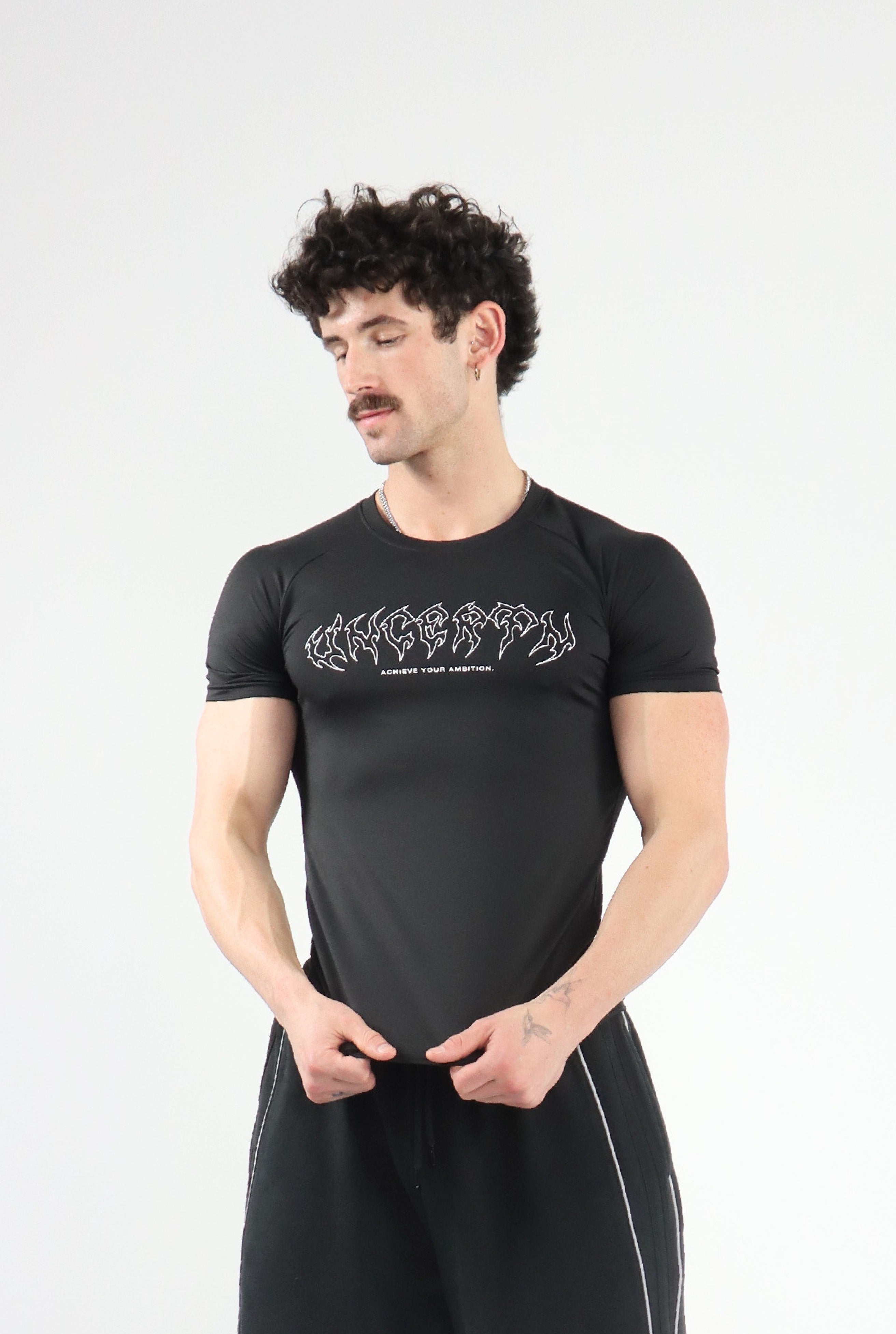 UC08 Resurgence Compression Tee - Black/White