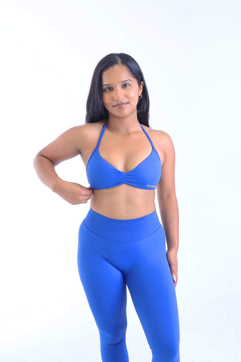 UC018 Elevate Backless Sports Bra - Blue