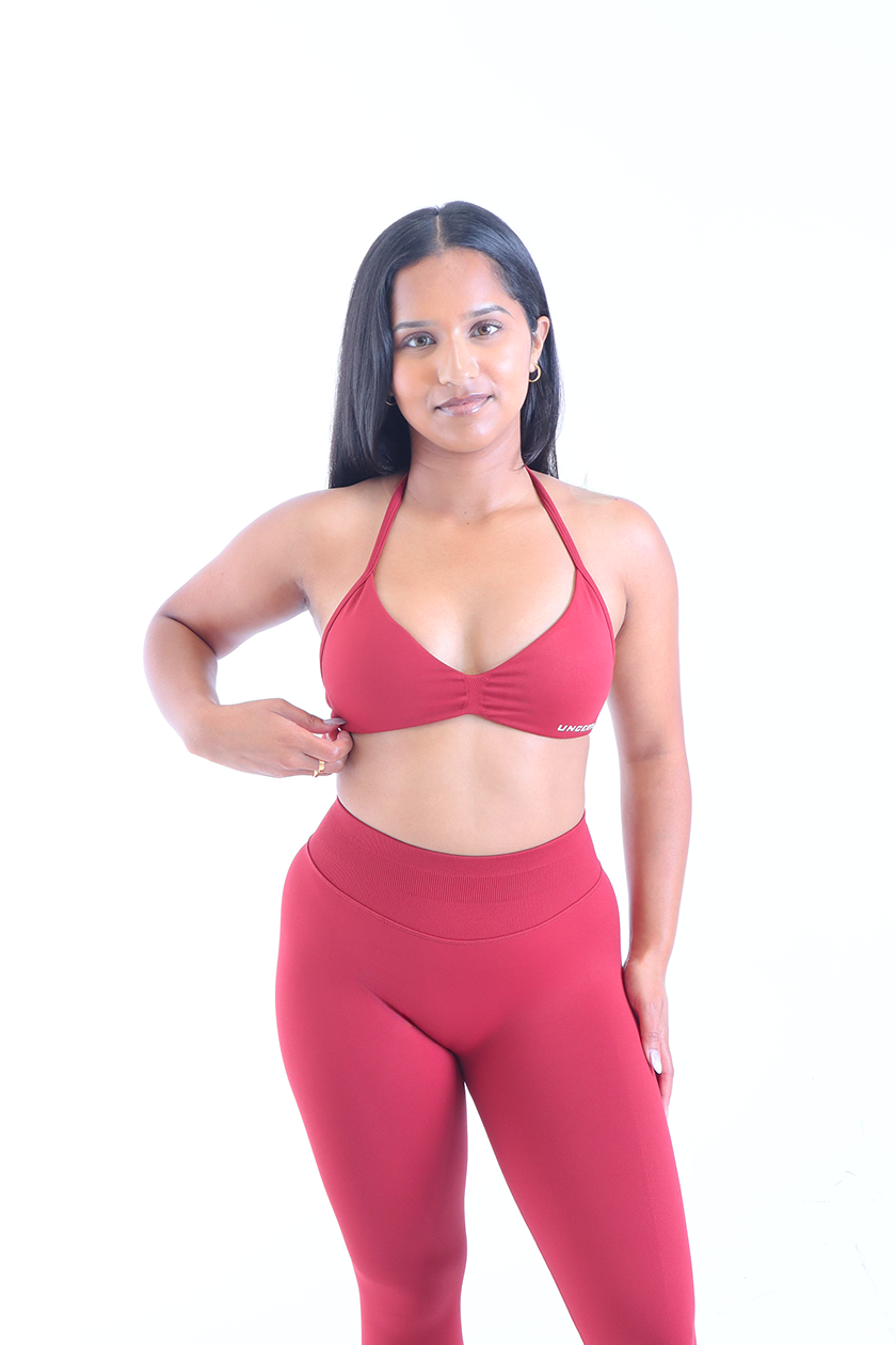 UC018 Elevate Backless Sports Bra - Cherry