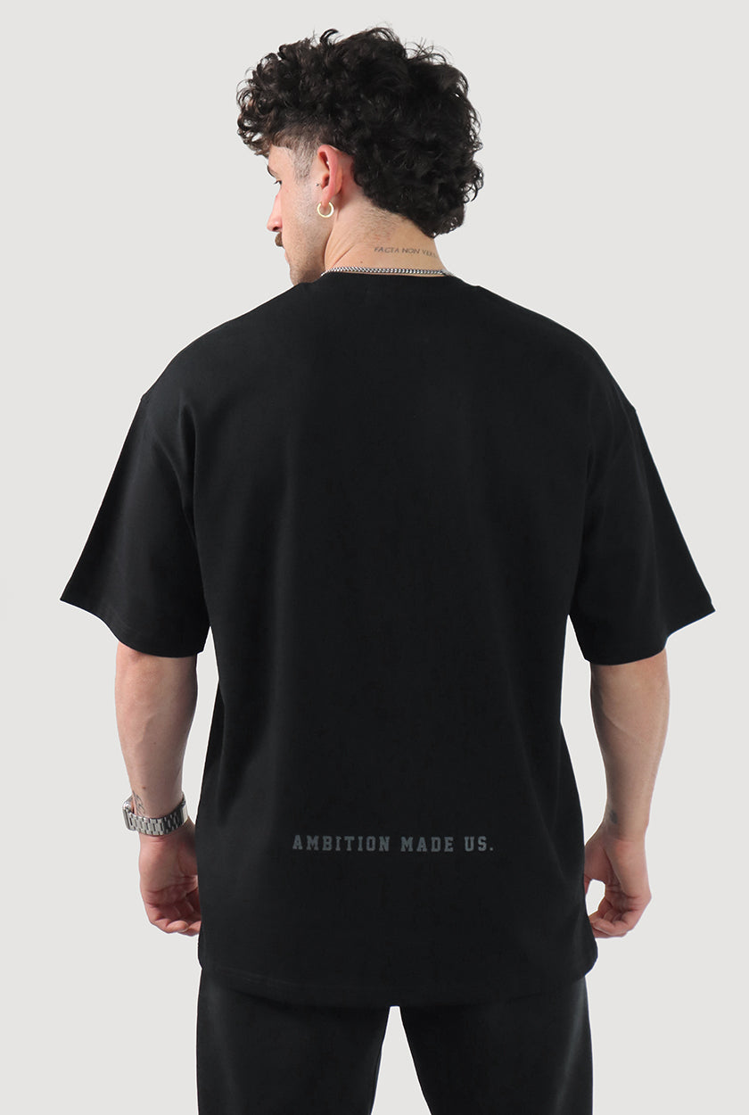 UC055 Apex Oversized Tee - Black