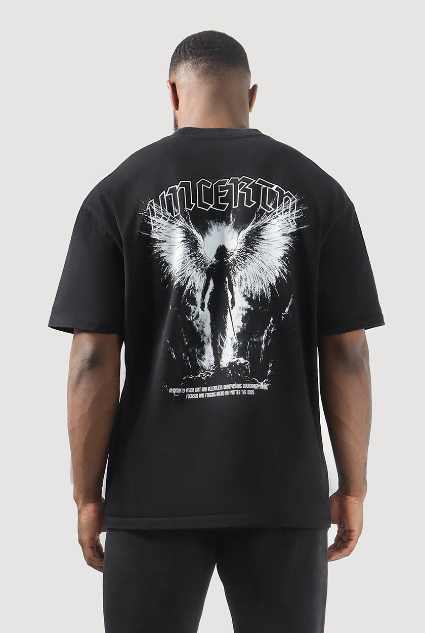 UC020 Triumph Oversized Tee - Black