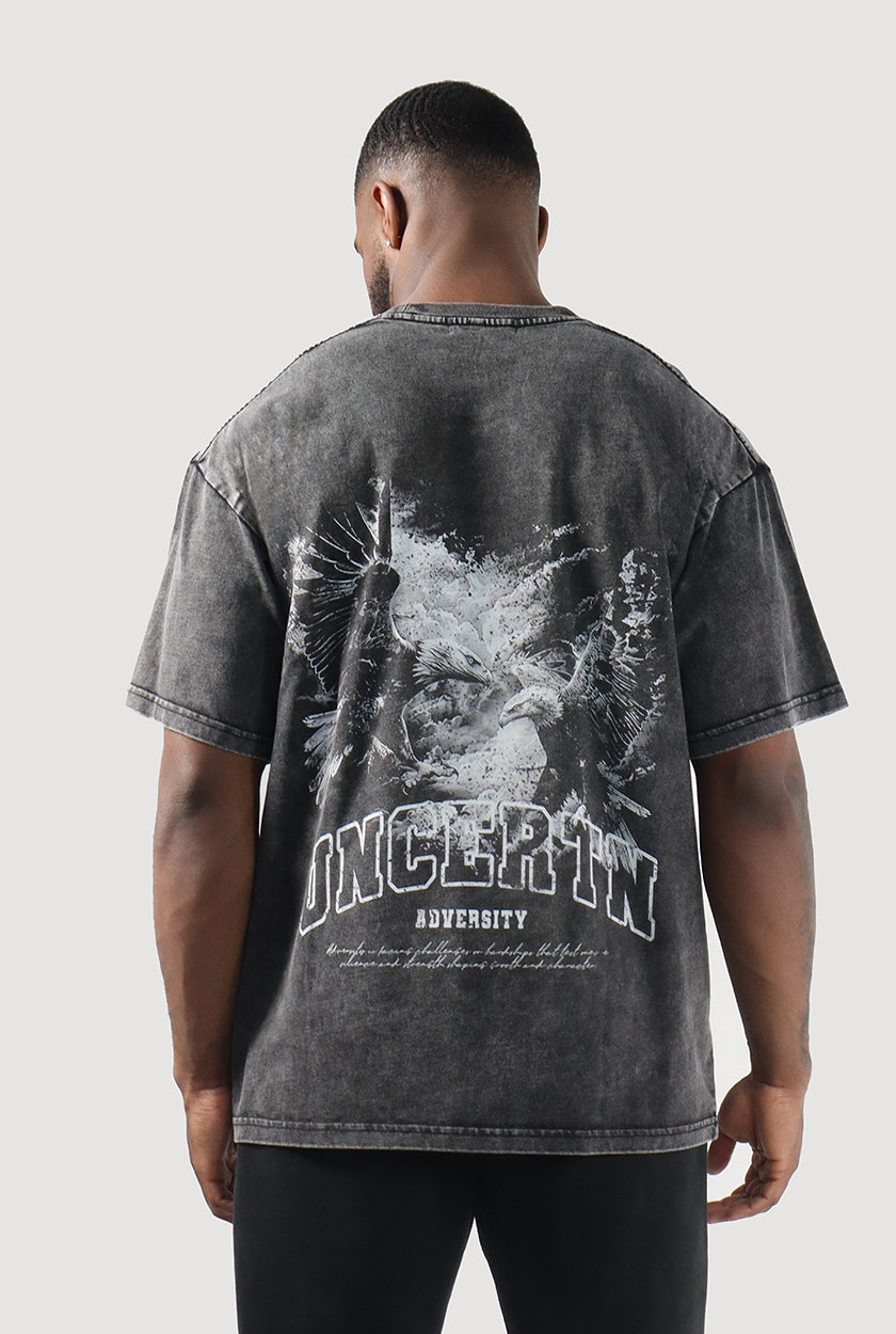 UC010 Phantom Oversized Tee - Black Wash