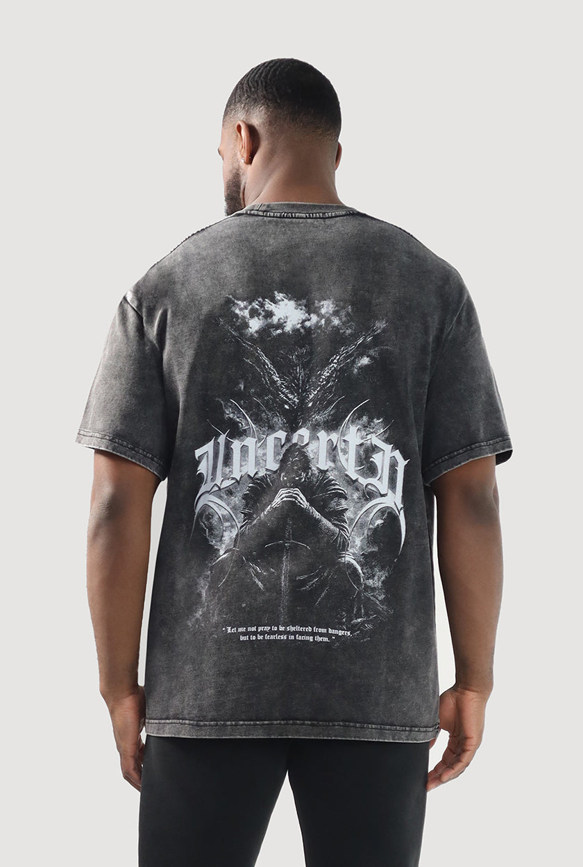 UC027 Aspire Oversized Tee - Black Wash