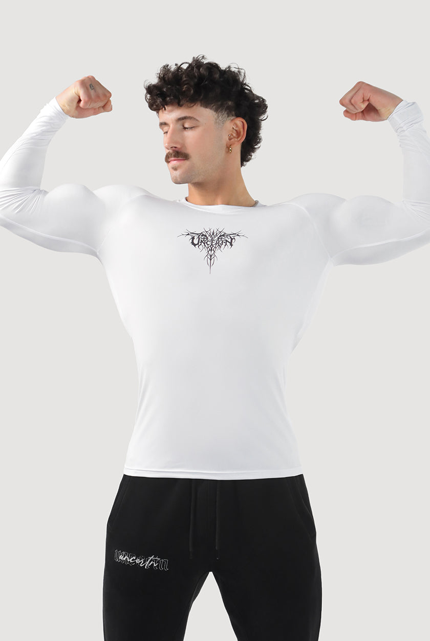 UC023 Envy Compression Longsleeve - White