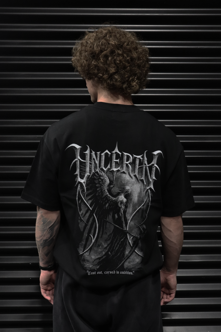 UC035 Nightfall Oversized Tee - Black