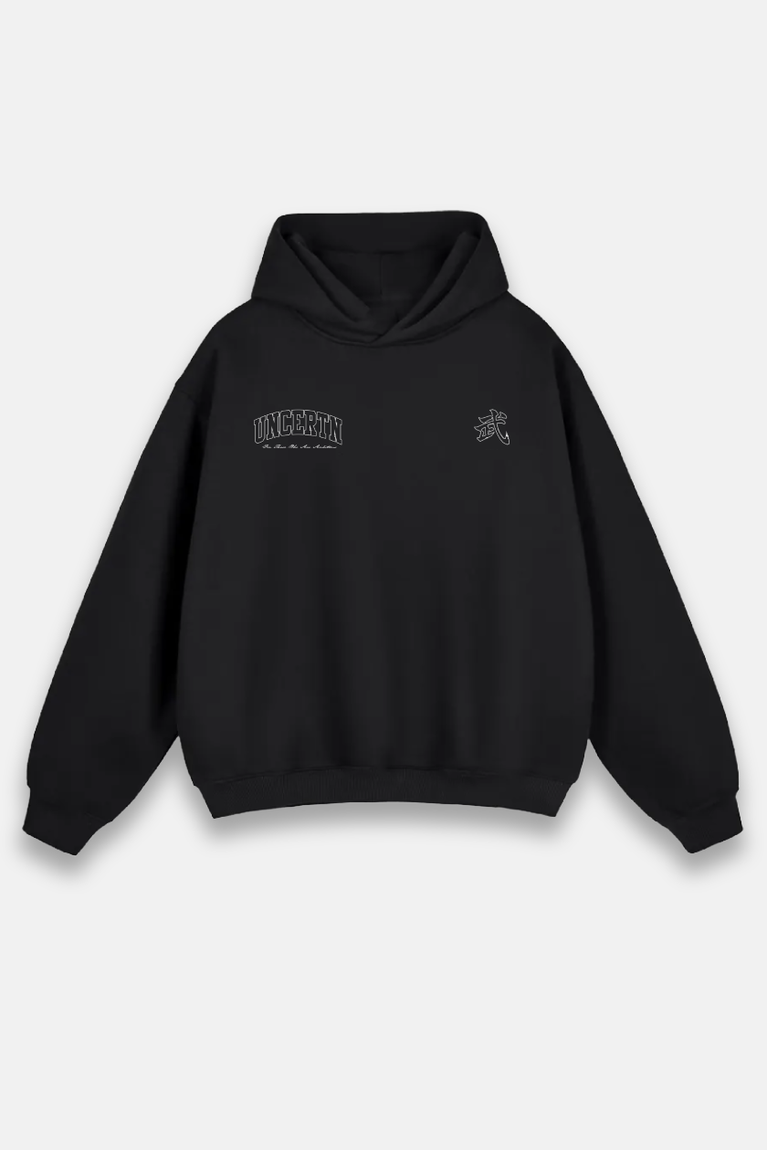 UC040 Samurai Oversized Hoodie - Black