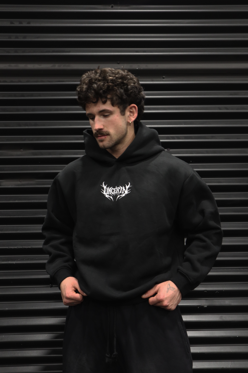 UC039 Wraith Oversized Hoodie - Black