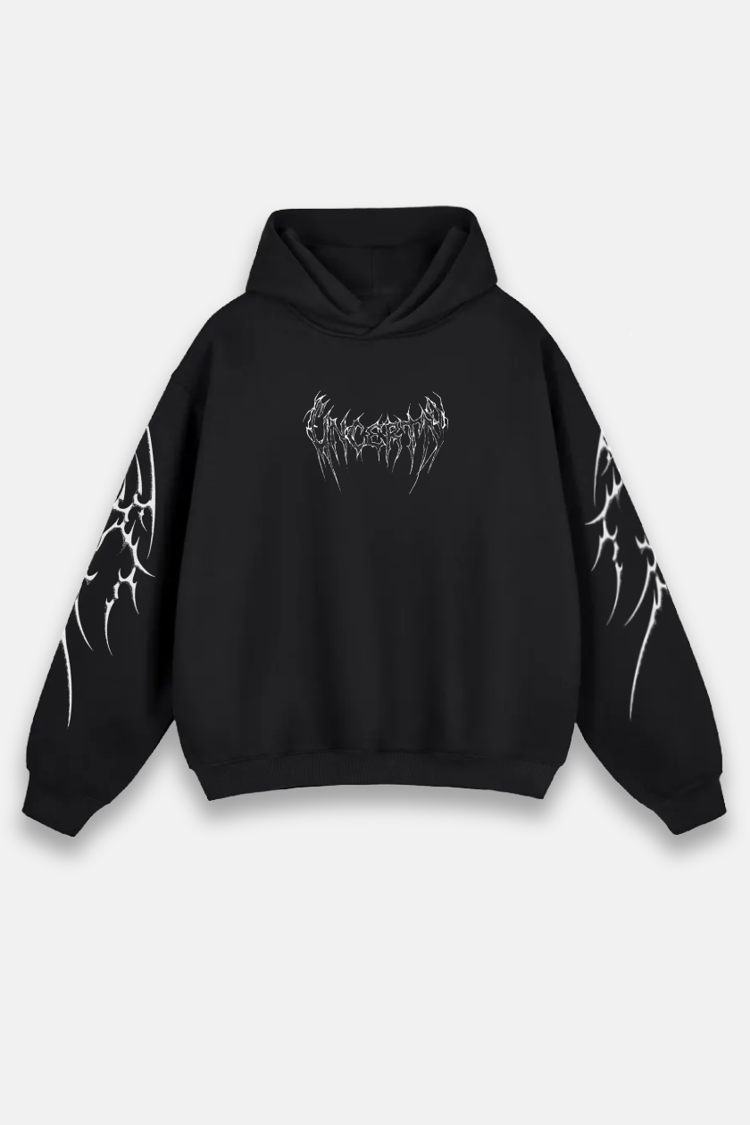 UC047 Awaken Oversized Hoodie - Black