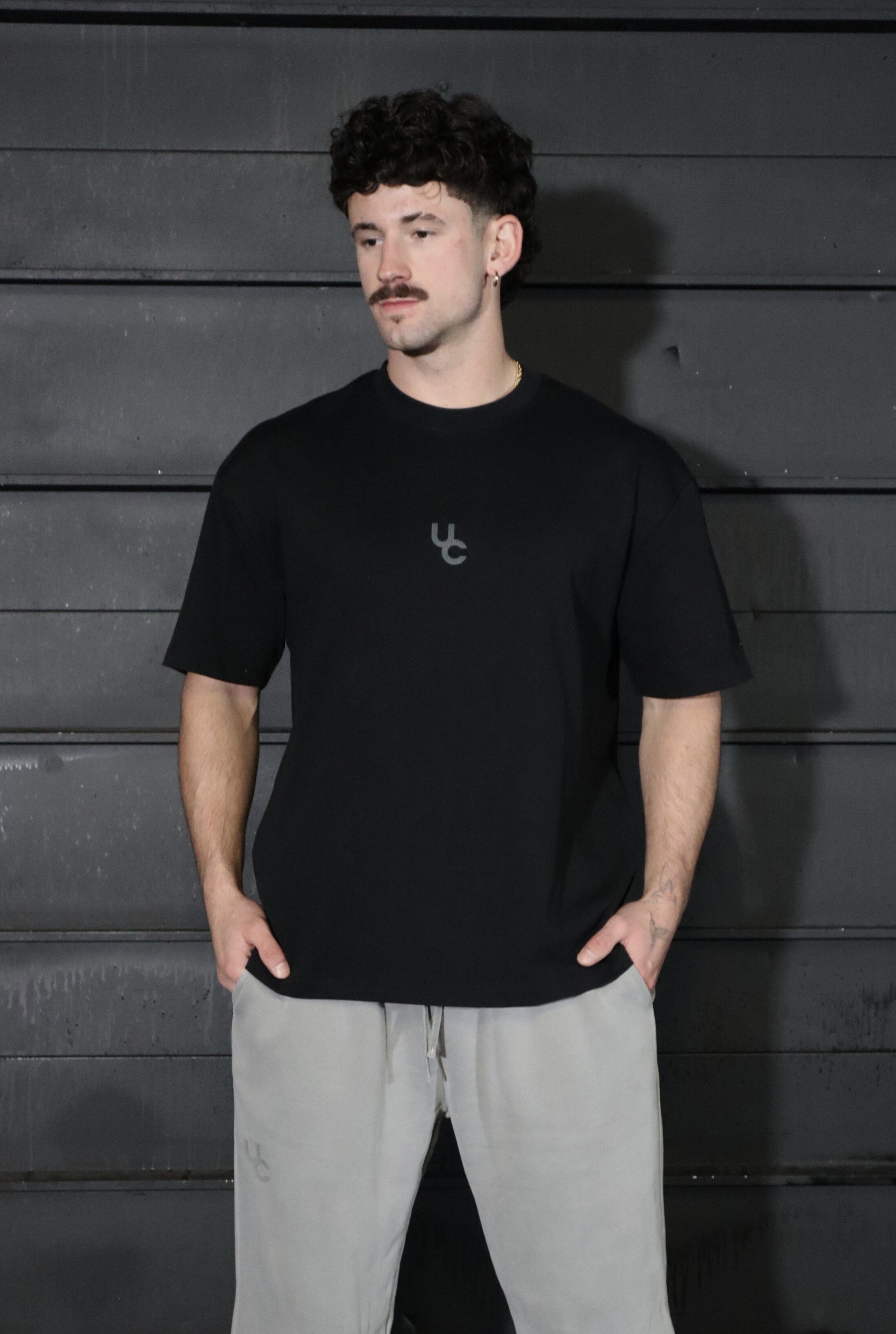 UC041 Foundation Oversized Tee - Black
