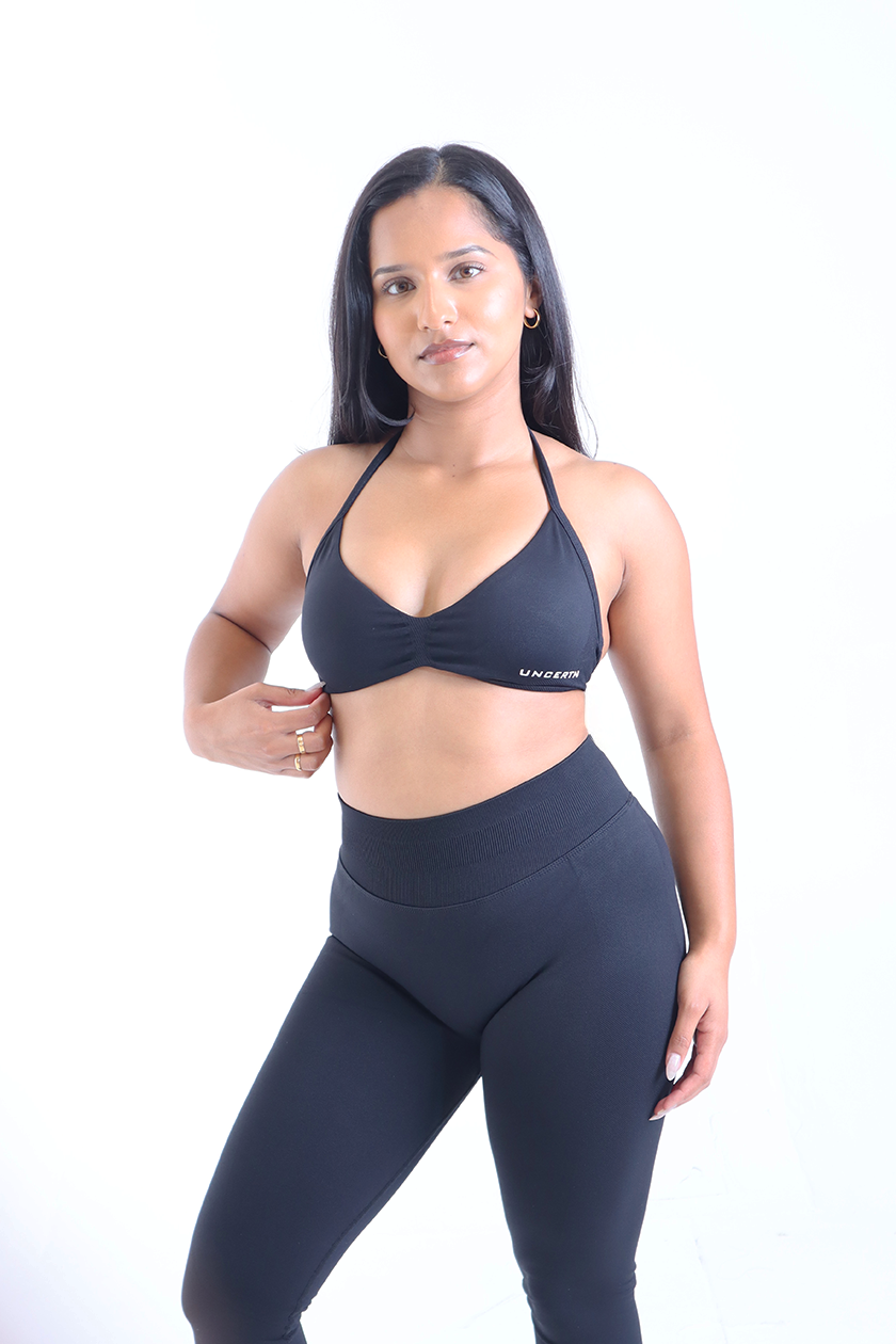 UC018 Elevate Backless Sports Bra - Black