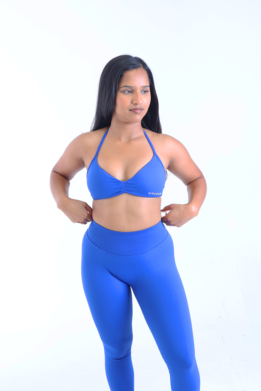 UC018 Elevate Backless Sports Bra - Blue