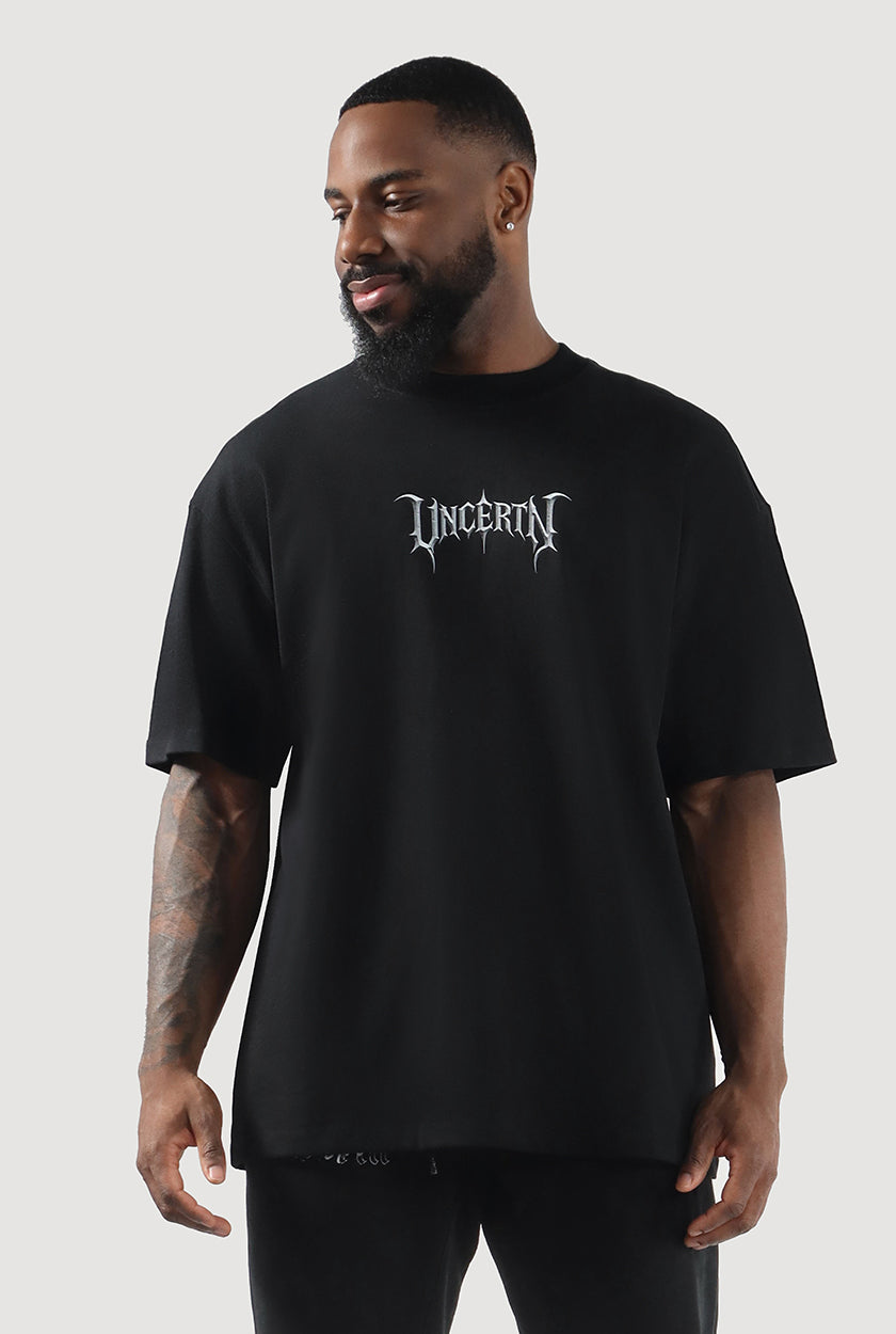 UC035 Nightfall Oversized Tee - Black