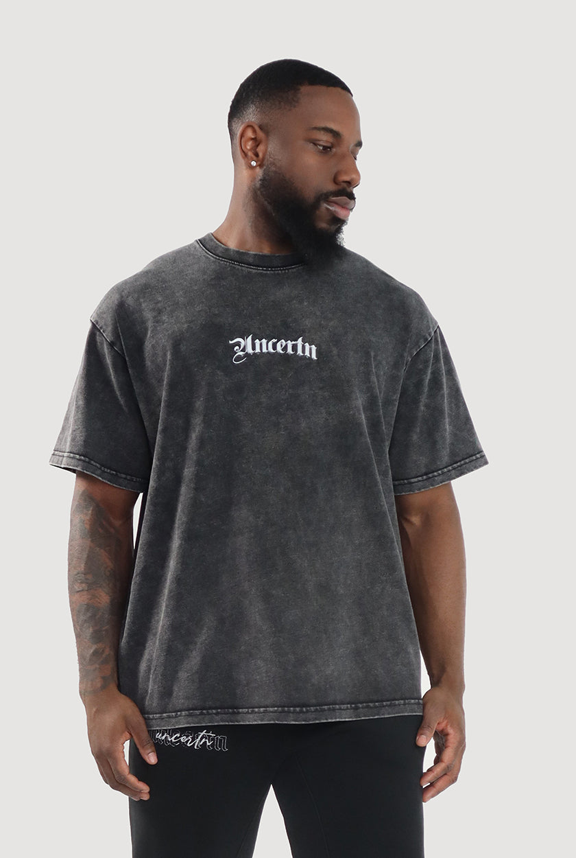 UC028 Oblivion Oversized Tee - Black Wash
