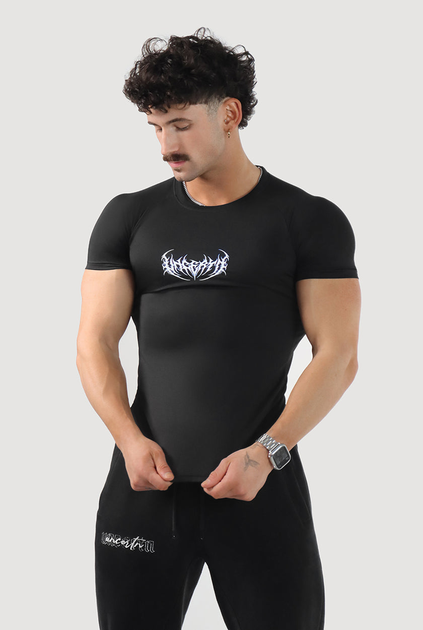 UC046 Void Compression Tee - Black/Blue