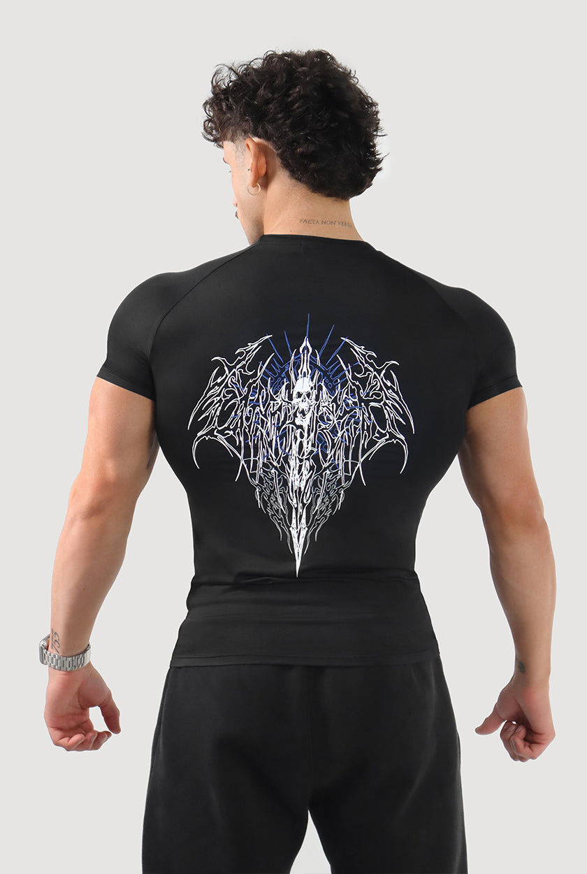 UC046 Void Compression Tee - Black/Blue
