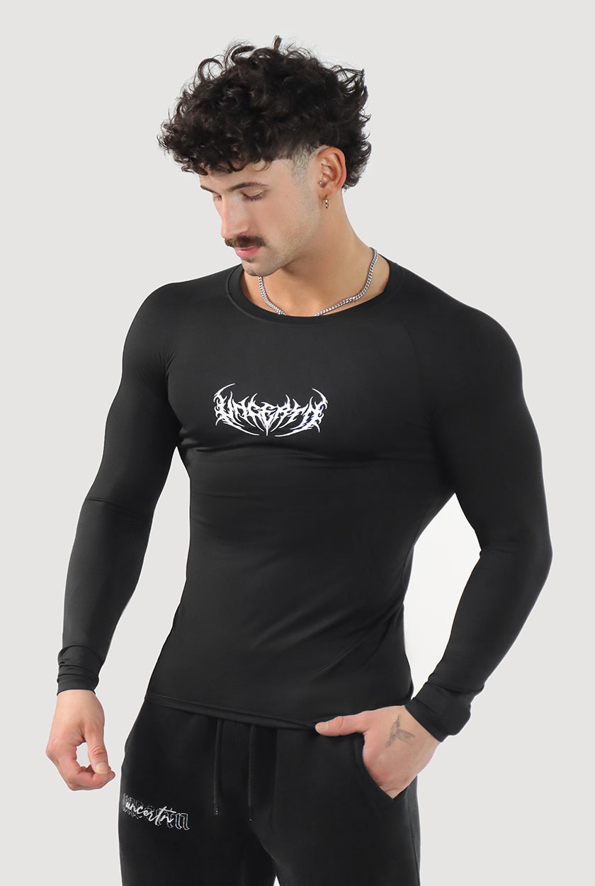 UC046 Void Compression Longsleeve - Black/Blue