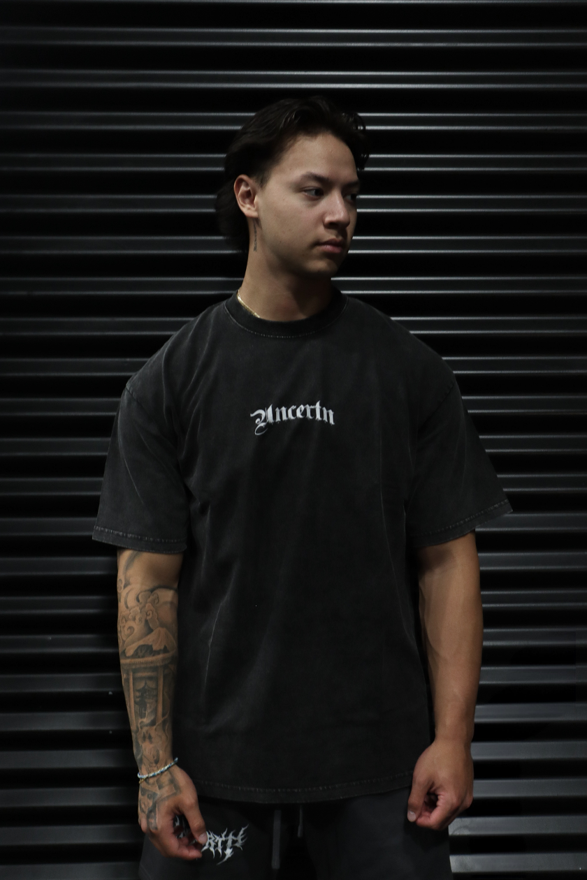 UC028 Oblivion Oversized Tee - Black Wash