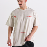 UC013 Oversized Racing Team Tee - Oat