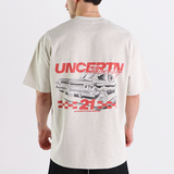 UC013 Oversized Racing Team Tee - Oat