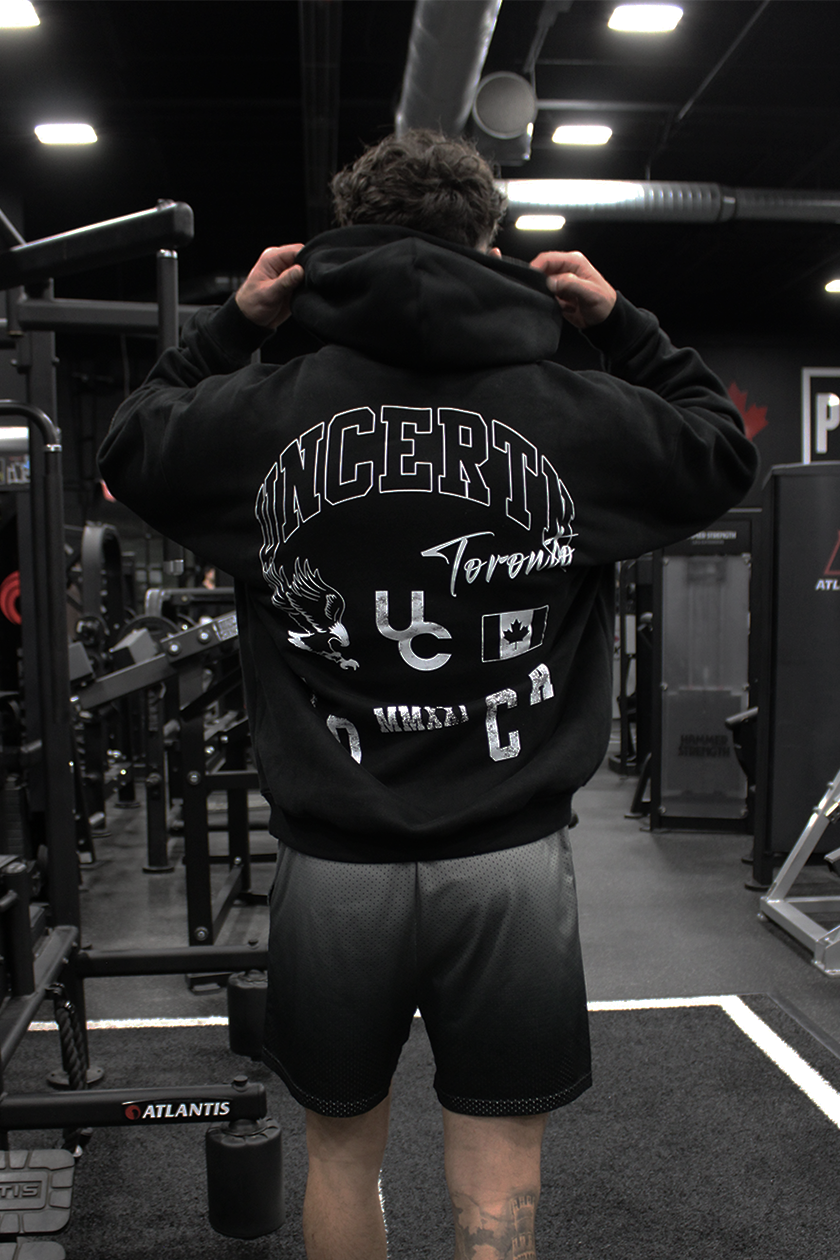 UC011 Phantom Oversized Hoodie - Black